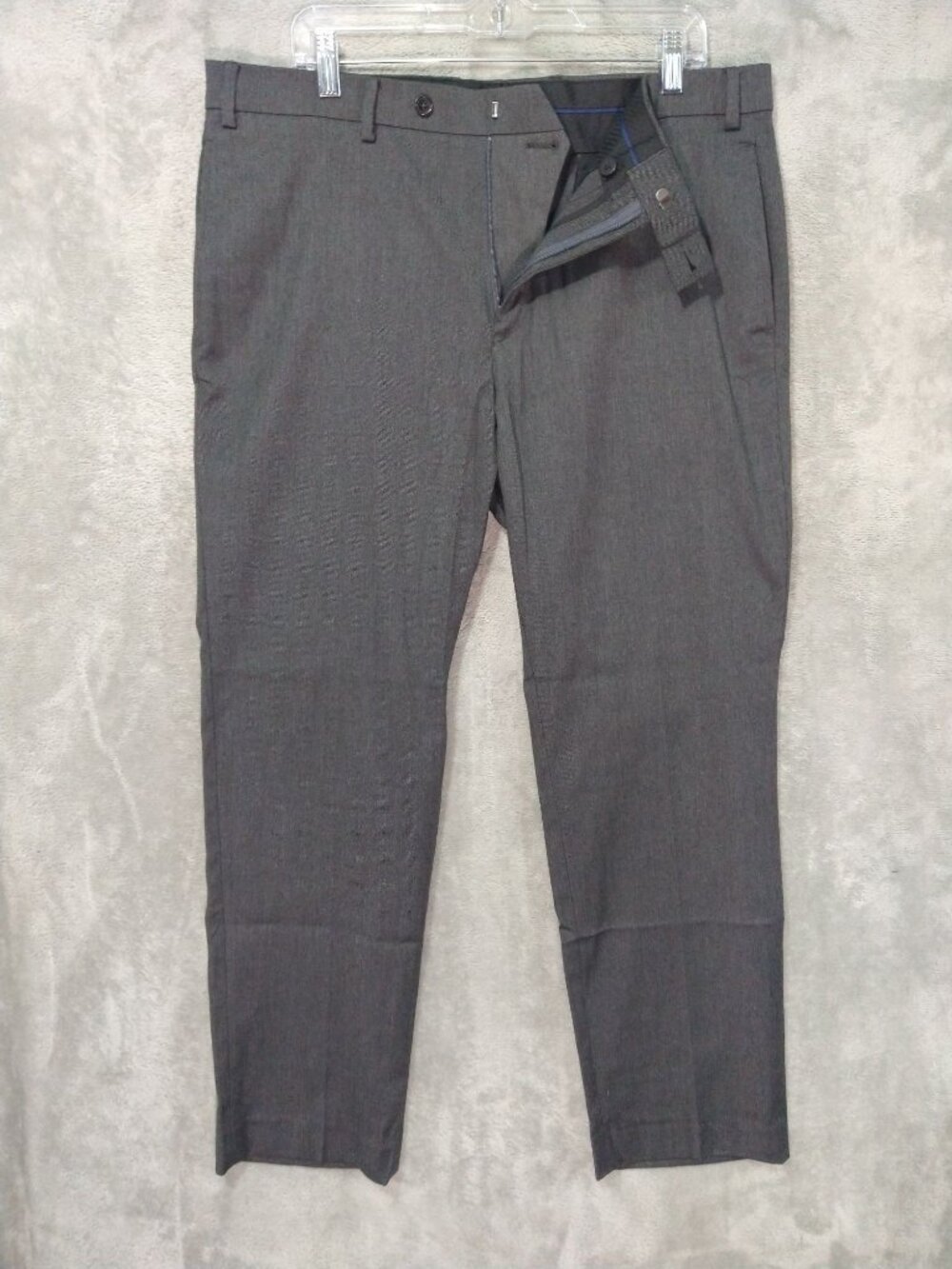 Ralph Lauren Dress Pants Mens 36x30 Gray Flat Front Straight Leg Preppy